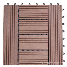 3D Embossing Interlock Waterproof Outdoor Composite WPC Decking Floor Tile